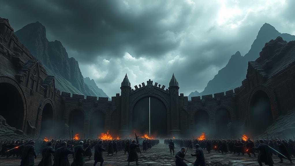 mysterious entrance to darkness