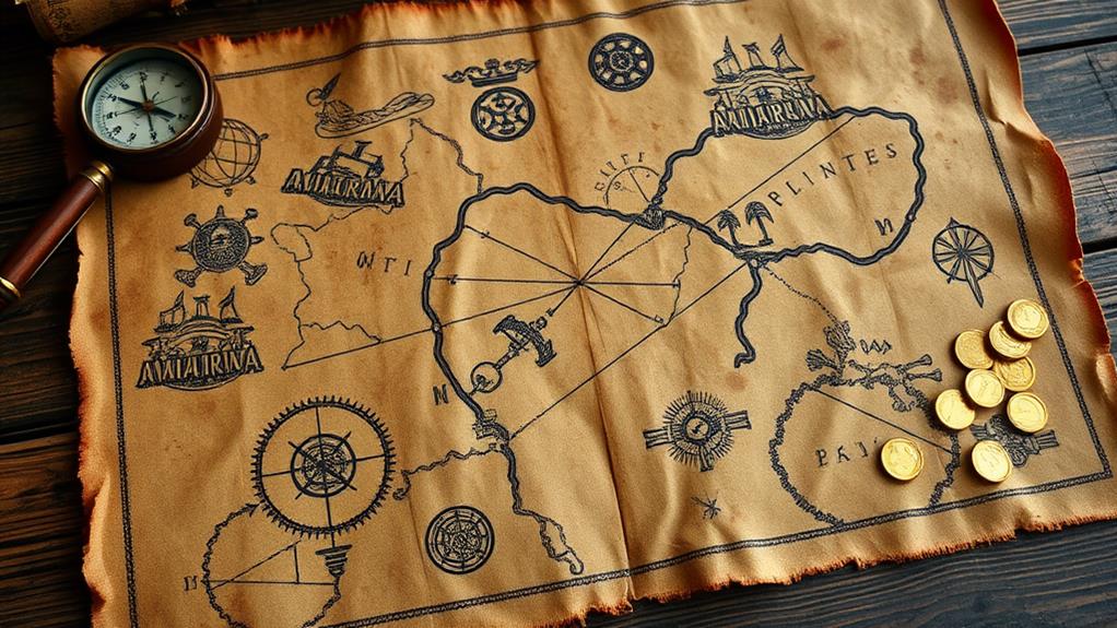 pirate map symbol secrets