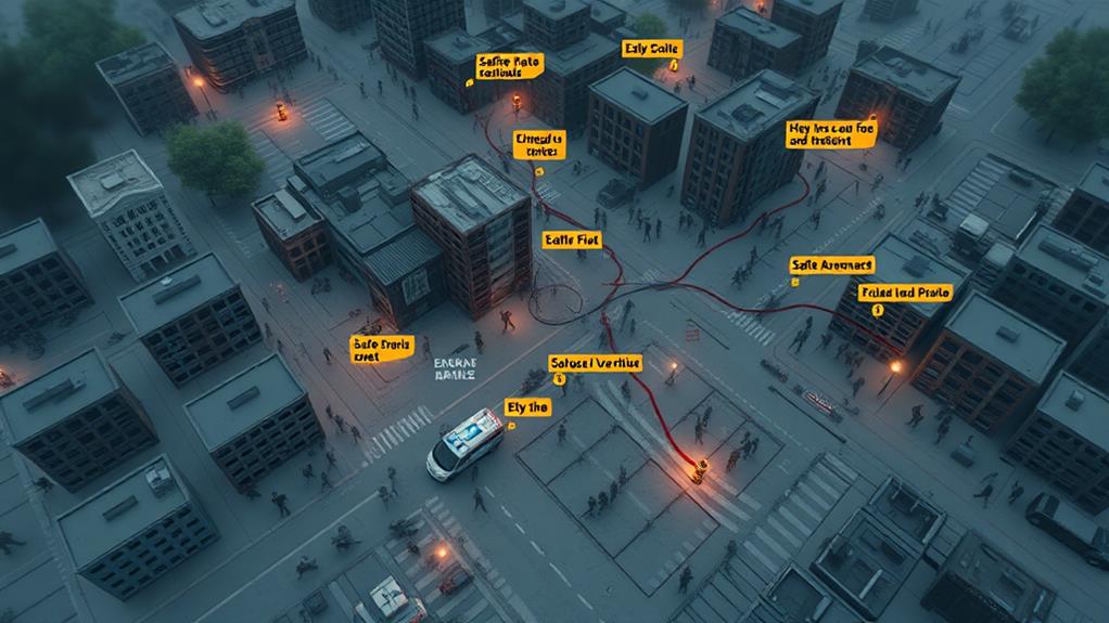 surviving zombie apocalypse routes
